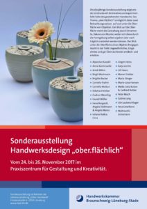 Sonderausstellung 2017 ober.flächlich - Plakat mit Ausstellern