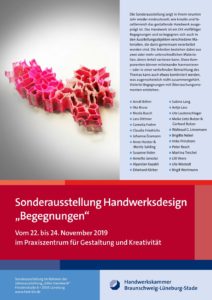 Sonderausstellung 2019 Begegnungen - Plakat mit Ausstellern